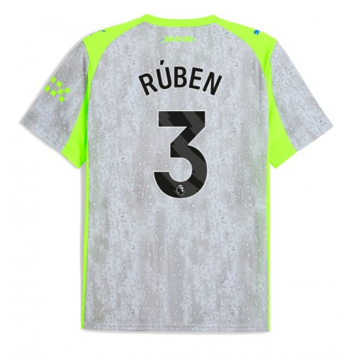 Stroje piłkarskie Manchester City Ruben Dias #3 Koszulka Trzeciej 2025-26 Krótki Rękaw